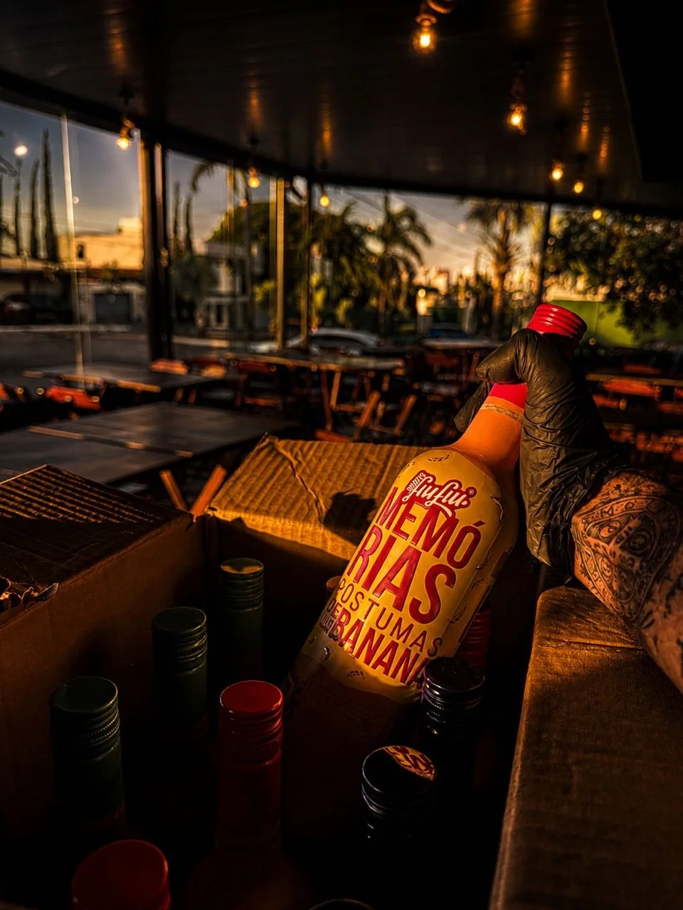Drink servido no ambiente do Texano Lounge Bar